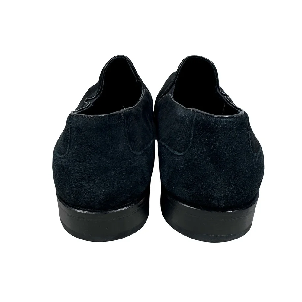 Mezlan Merlin Mens Black Suede Textured Diamond Loafers Shoes Size 14 M‎ Spain